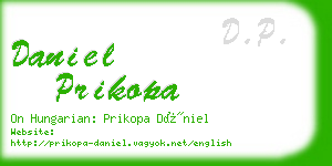 daniel prikopa business card